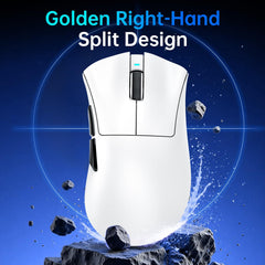 ATTACK SHARK V3PRO Wireless Esports Gaming Mouse with Magnetic Charging Dock:62g Lightweight-1K Polling-25K DPI-PAW3311 Sensor,Wired/BT/2.4Ghz Programmable,BK52820 IC for PC Laptop Gamer(Black+Tape)