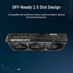 SFF-Ready Prime NVIDIA GeForce RTX 5070 Graphics Card (PCIe 5.0, 12GB GDDR7, HDMI/DP 2.1, 2.5-Slot, Axial-tech Fans, Dual BIOS), 3 Year Warranty