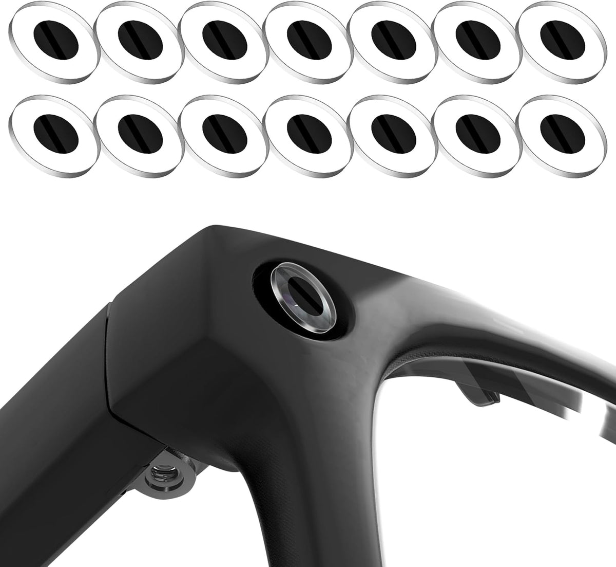 14 Pcs LED Light Cover Compatible with Ray-Ban Meta Wayfarer/Skyler/Headliner/Oakley Meta HSTN Accessories, Blackout LED Light Blocking for RayBan Meta Gen 2