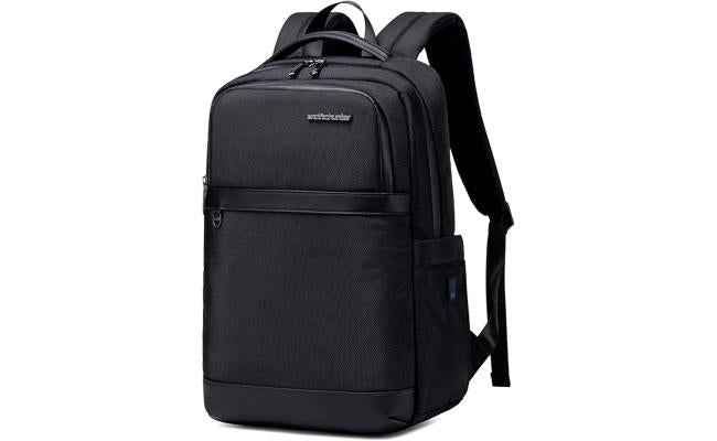 Arctic hunter Slim Backpack for Men 20L Office Laptop Backpack with 15.6-inch Laptop Pocket Premium Polyester Water-resistant Light-weight Laptop Bag for College Business Commuter, Black , B00670