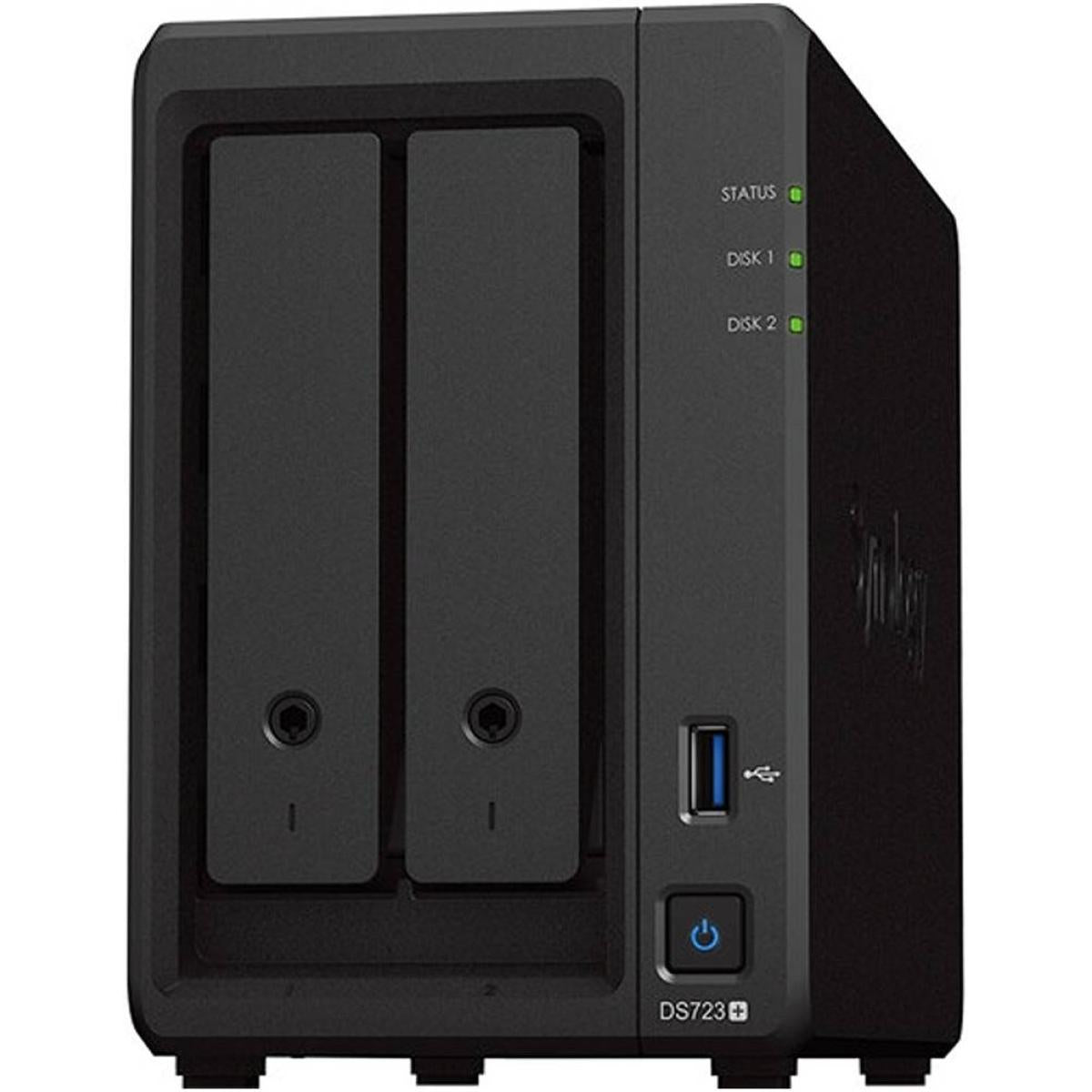 Synology DiskStation DS725+ 2-Bay Diskless NAS Server w/ AMD Ryzen R1600 2-Core CPU & 2GB DDR4 RAM