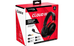 Hyperx Cloud Iii Wired Angled 53mm Drivers Dts Memory Foam Durable Frame Ultra Clear 10mm Mic Usb C & Usb A 3.5mm For Pc, Ps5, Xbox Series X|s Red