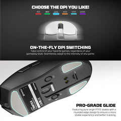 FANTECH RGB wireless gaming mouse for computer setup