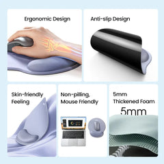 UGREEN 25244 ERGONOMIC MOUSE PAD WITH WRIST REST MEMORY FOAM AND NON-SLIP - Gray