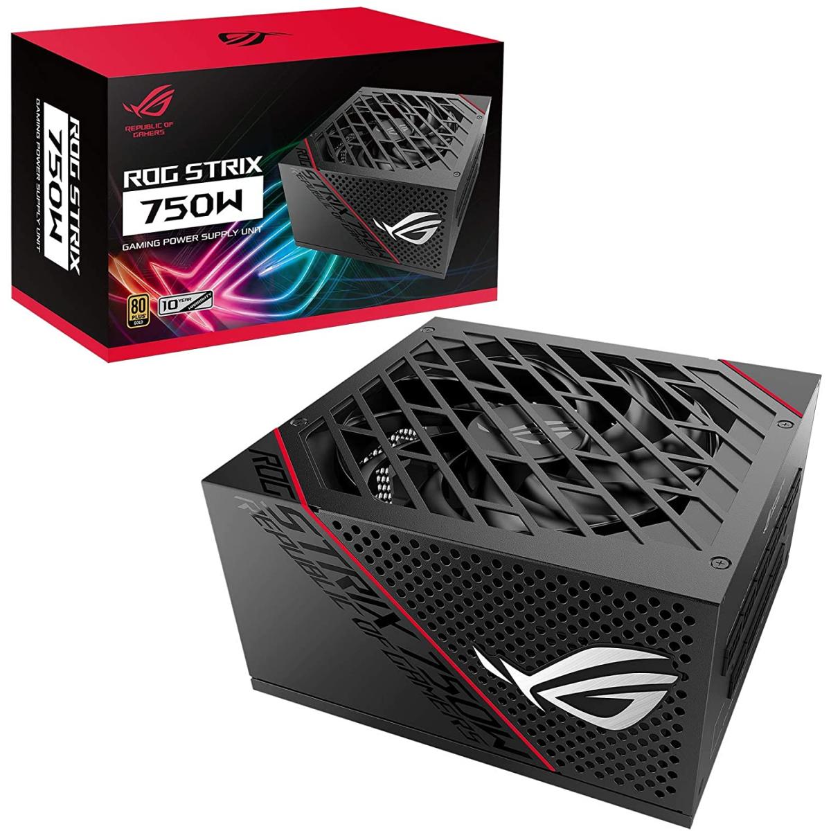 Asus Rog Strix 750 Fully Modular 80+ Gold 750w 0db Axial Tech Fan