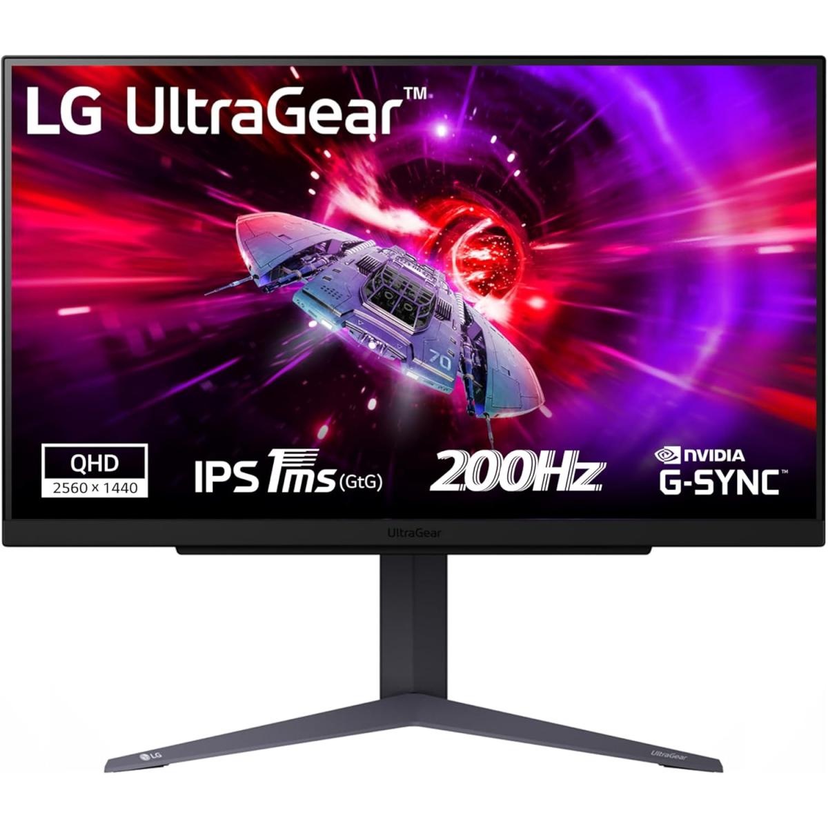 Lg Ultragear 27gs75q 27" Ips 2k 200hz 1ms Hdr10 & Srgb 99% Nvidia® G Sync® Compatible Adjustable Stand W/ 2x Hdmi, Displayport Black - CompuMe
