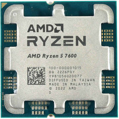 Amd Ryzen 5 7600 6 Core 3.8ghz (5.1 Ghz Max Boost) 32mb Cache Am5 Desktop Processor , Tray