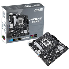 ASUS PRIME B760M-K DDR5 Intel 13th Gen Motherboard PCIe 4.0 2xM.2 2.5Gb Ethernet USB 3.2 Gen 1, Aura Sync