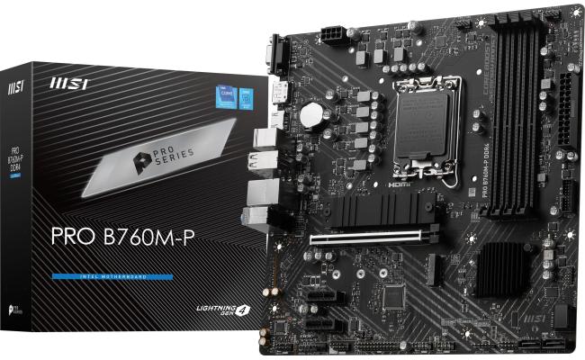 MSI PCIe motherboard for desktop computer builds