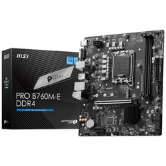 Msi Pro B760m E Ddr4 Intel 13th Gen Motherboard Pcie 4.0 Ddr4 1xm.2 Gen4 X4 Pcie 4.0 Mainboard - CompuMe