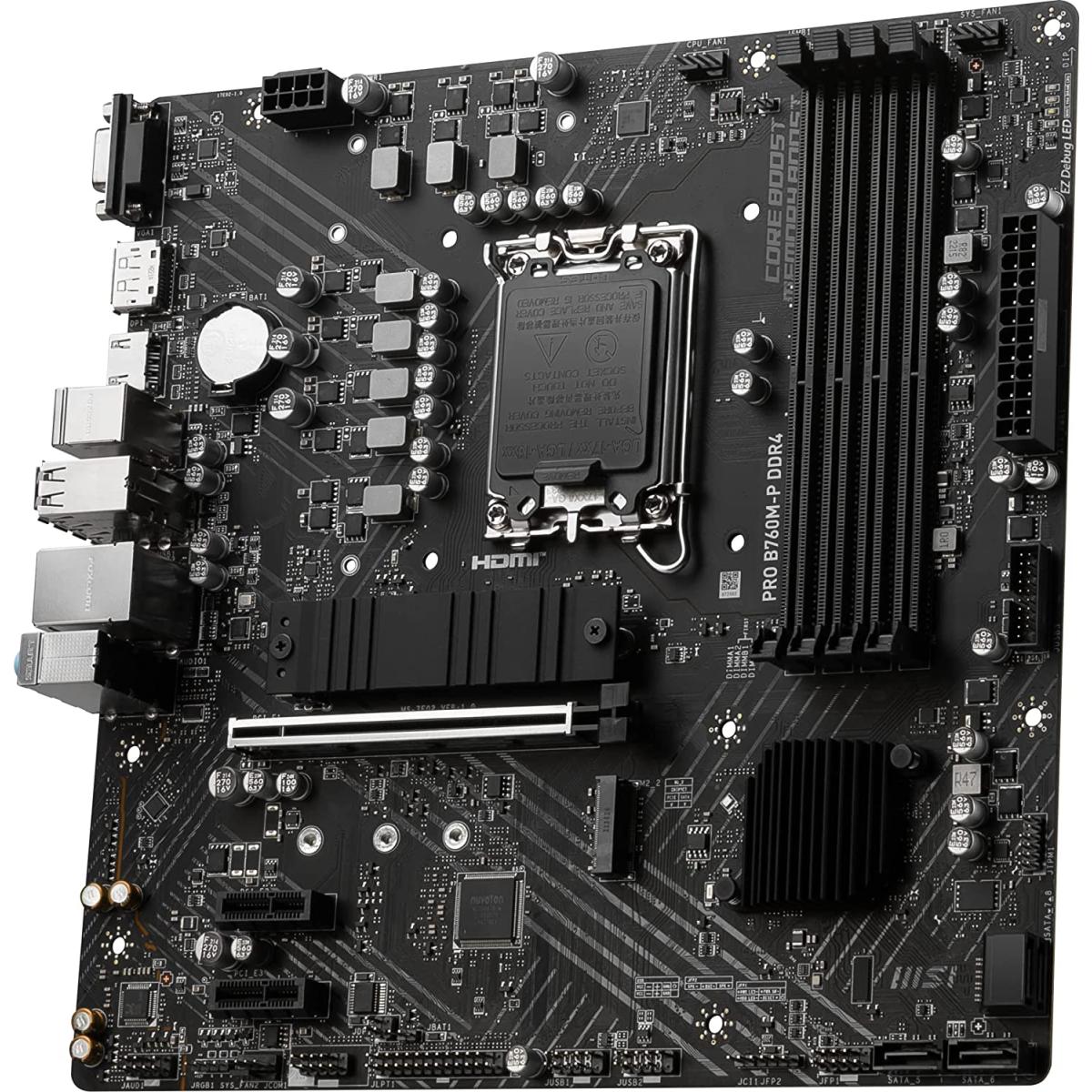 MSI PCIe motherboard for desktop computer builds