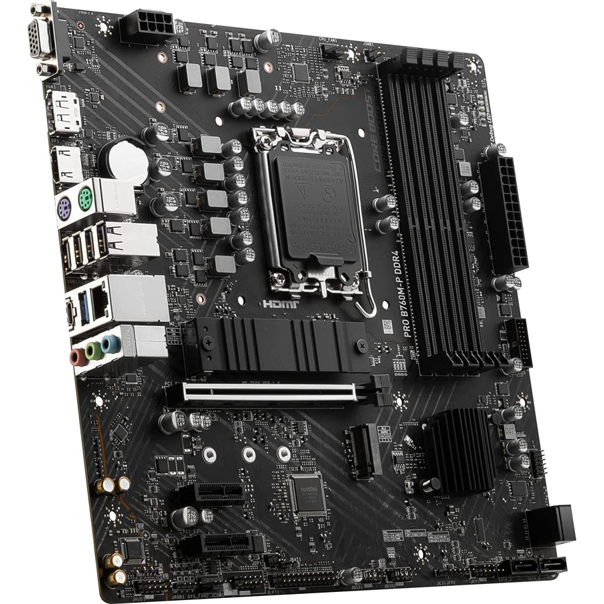 MSI PCIe motherboard for desktop computer builds
