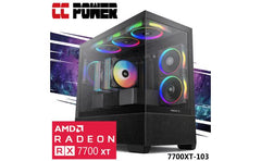 CC Power 7700XT-103 Gaming PC NEW 9Gen AMD Ryzen 7 7700 8-Cores w/ AMD Radeon RX 7700 XT 12GB & DDR5 Memory & Advanced Air Cooler