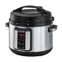 Black & Decker Pressure Cooker 9 In 1, 6Lit, 1350Watts, Black / Silver - PCP1010-B5