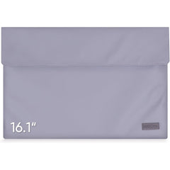 ARZOPA 16.1" Portable Monitor PU Leather Storage Bag Waterproof Material Bottom Layer Material Soft Lining, With Strong Magnetic Closure - Grey