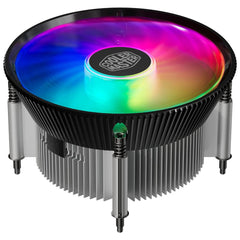 Cooler Master I70c Lga1700 Argb Intel Low Profile Cpu Air Cooler Anodized Black Aluminum Fins Copper Insert Base 95w Tdp 120mm Argb 3 Pin Fan