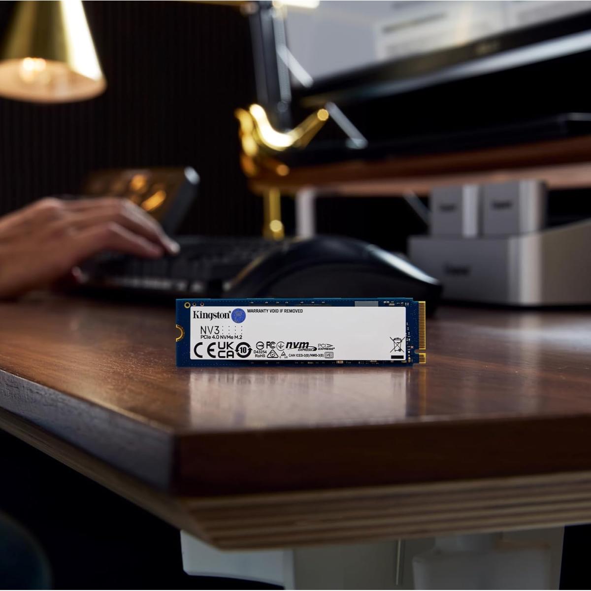 Kingston NVMe PCIe solid state drive for data storage