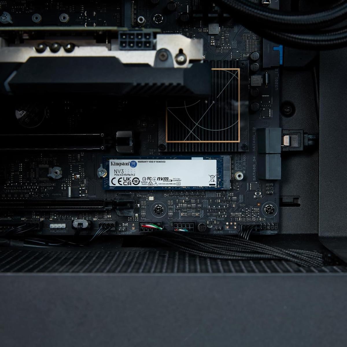 Kingston NVMe PCIe solid state drive for data storage