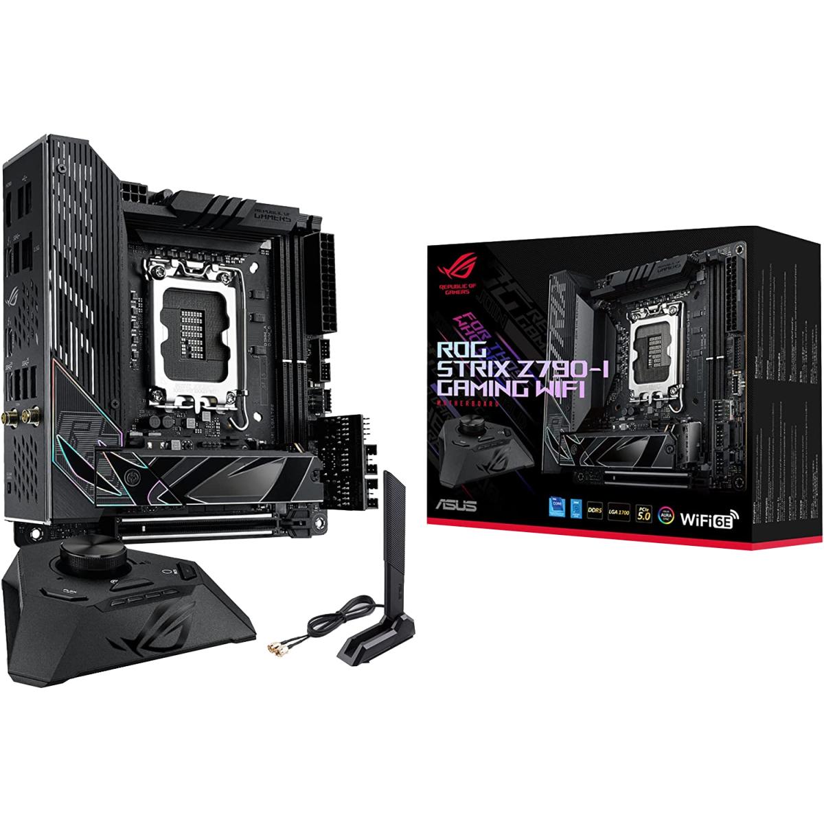 ASUS ROG Strix Z790-I WiFi 6E LGA 1700 Intel Z790 mini-ITX Gaming Motherboard Thunderbolt 4 USB Type-C