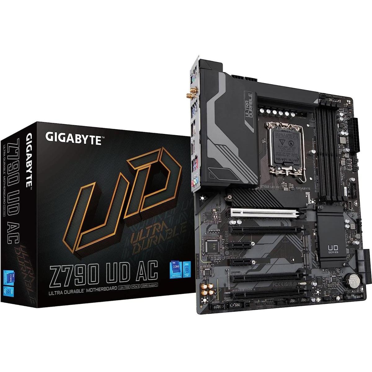 GIGABYTE Z790 UD AC WIFI, Intel 13th 12th Series, LGA 1700/DDR5/PCIe 5.0/3xM.2 - ATX Gaming MotherBoard | GIGABYTE Z790 UD AC |