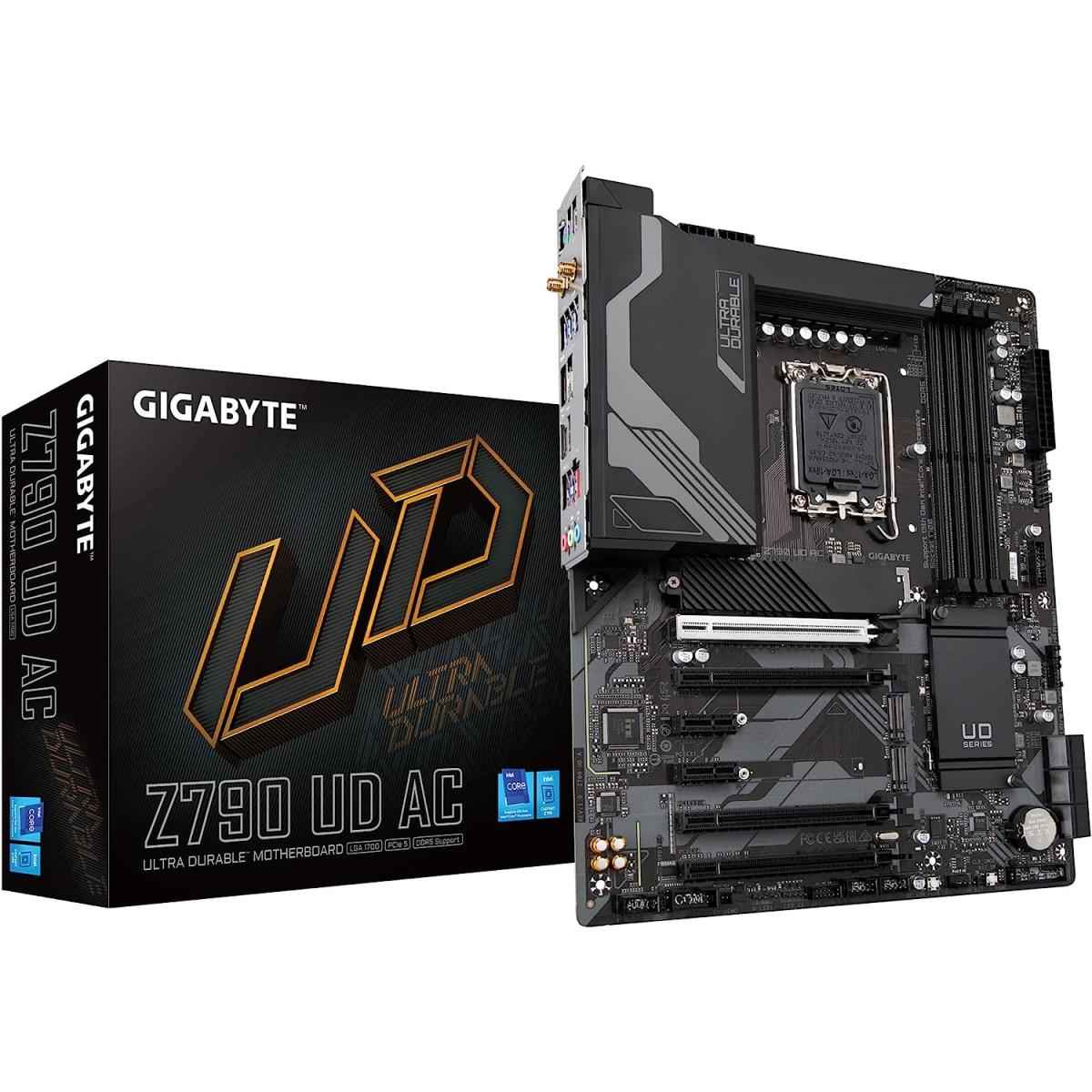 Gigabyte Z790 Ud Ac Wifi Ddr5 Intel Z790 13th&12th Gen Motherboard 2x M.2 Pcie 5.0 Usb 3.2 Gen2 Type C