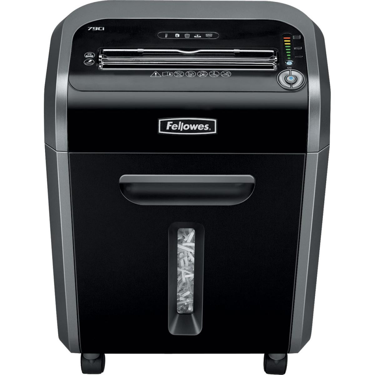 Fellowes Powershred 79ci Cut Shredder 16 Sheet Capacity Black/dark Silver - CompuMe