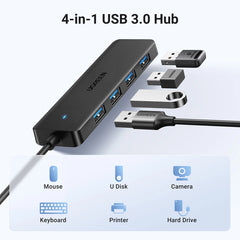 UGREEN 25851 USB 3.0 HUB WITH 4 USB-A 3.0 PORTS 5GBPS