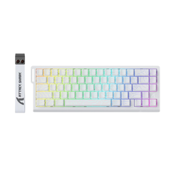 ATTACK SHARK X68 HE Rapid Trigger Mechanical Gaming Keyboard 60% Wired TKL with Adjustable Actuation,Hall Effect Magnetic Switch,8KHz Polling Rate,RGB Backlit,Top Mount for PC Mac Esport Gamer(White))