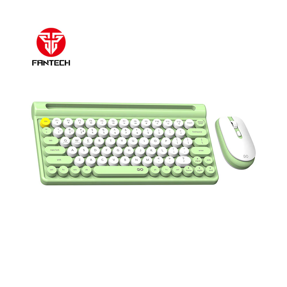 Fantech GO MOCHI 80Keys WK897 Wireless Keyboard Mouse Combo - Green Matcha