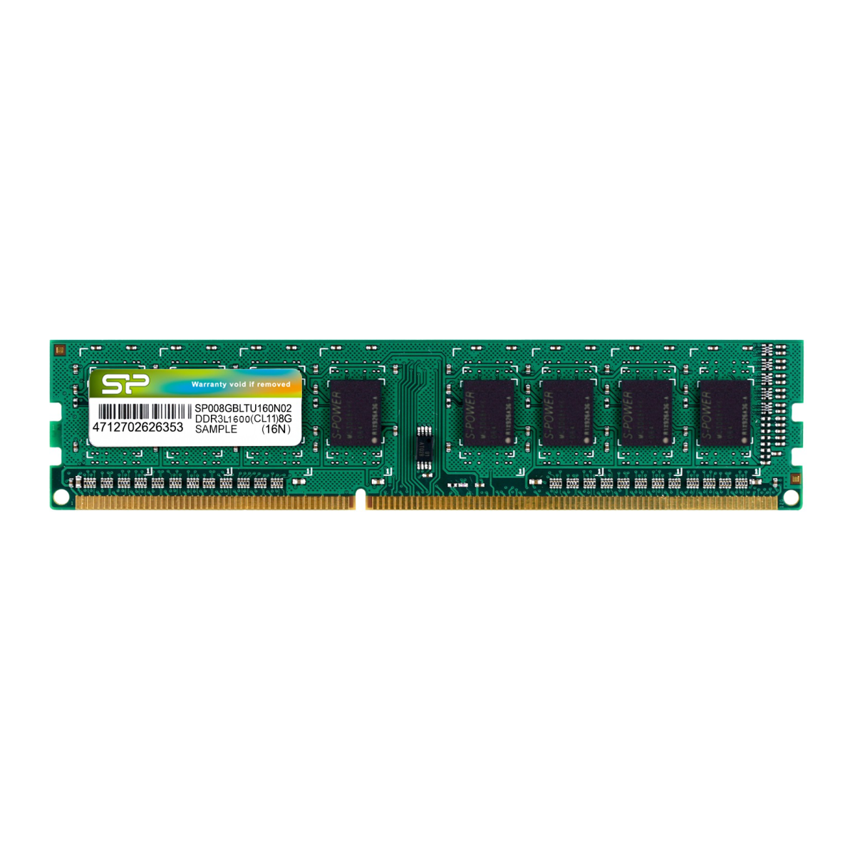 Silicon Power 8GB DDR3L Low Voltage UDIMM-1600 MHz For Desktop
