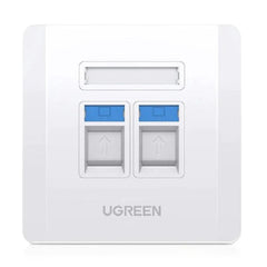 UGREEN NW144 Dual Port Wall Plate 1 PCs/Bag