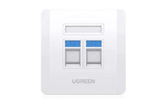 Ugreen Nw144 Dual Port Wall Plate 1 P/bag