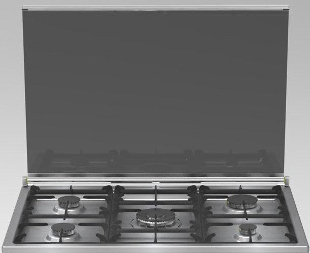 Smeg Free Stand Gas Cooker with Fan, 5Burners, 90Cm, Stainless Steel - G1961MXF2C