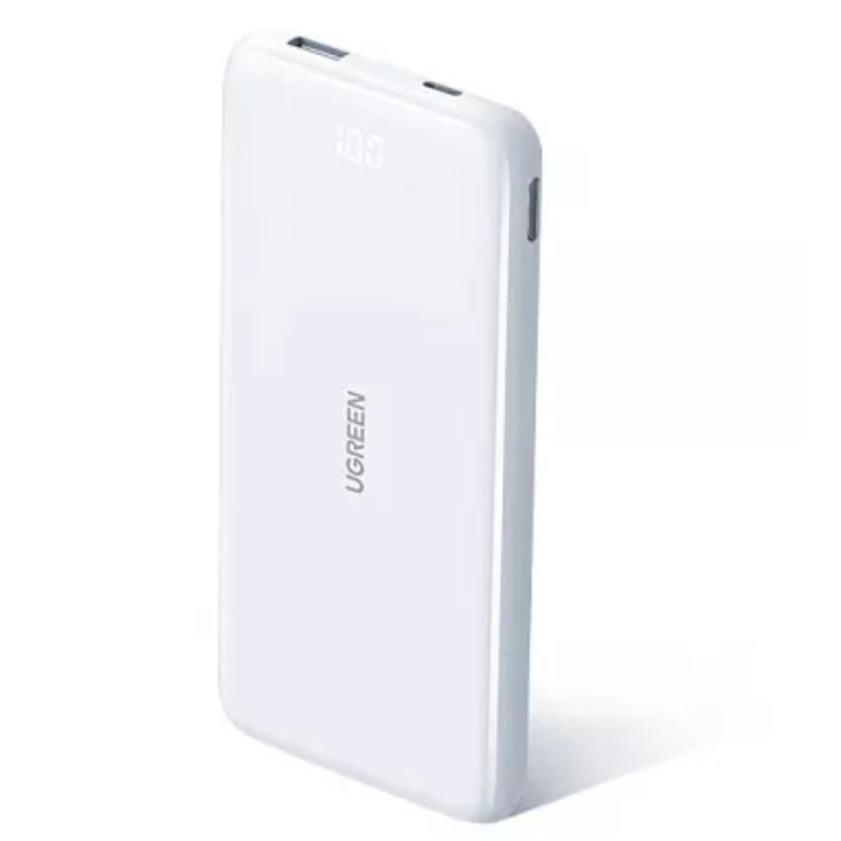 Ugreen Pb200 10000mah Ultra Slim Two Way Fast Charging 20w Power Bank White - CompuMe