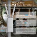 Tenda OAP3000 V1.0 – AX3000 Wi‑Fi 6 Indoor/Outdoor Access Point, 3000Mbps Dual‑Band, 160MHz Bandwidth, MU‑MIMO & OFDMA, IP65 Waterproof, 200m Coverage, 256 Clients, PoE 802.3at/Passive