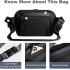 Arctic Hunter Stylish Crossbody Bag Anti-Theft Water Repellent Chest Bag for Men Women on Shopping Travel Office Hiking, Black , Y00561