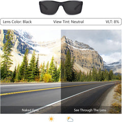 6 Pairs POLARIZED Replacement Lenses for Ray-Ban Meta Wayfarer RW4006 50mm Smart Glasses - Black + Titanium Mirror + Surf Blue Mirror + Fire Red Mirror + Jade Green Mirror + Brown