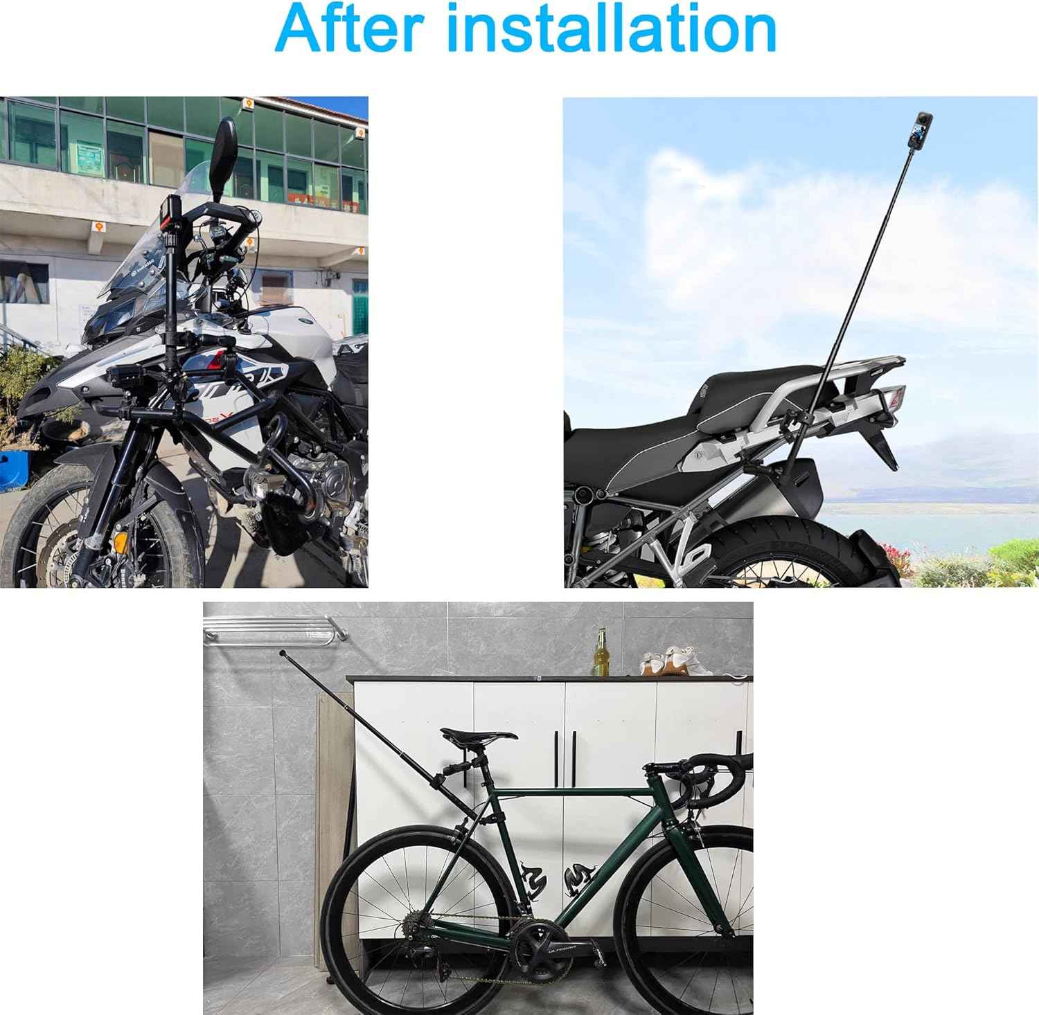 PellKing Motorcycle OSMO 360 device stand for phone and tablet support