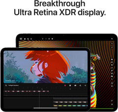 iPad Pro 11-Inch (M4): Built for Apple Intelligence, Ultra Retina XDR Display - Nano-Texture Glass, 2TB, 12MP Front/Back Camera, LiDAR Scanner, Wi-Fi 6E + 5G Cellular, Face ID — Space Black
