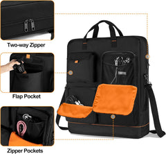 Solar Panel Storage Bag with Bright Lining, Travel Solar Panel Carrying Case Compatible with Jackery SolarSaga 100W 100X 200W, Padded Carrier Organizer Compatible with ZOUPW 100W 110W 200W