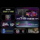 MSI MAG 272QP QD‑OLED X24 – 27" WQHD 2K Gaming Monitor, 240Hz, 0.03ms Response, HDR400, G‑SYNC/FreeSync, USB‑C 15W PD, Wide Color Gamut