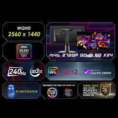 MAG MAG 272QP monitor for display setup