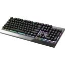 MSI Vigor GK30 RGB Gaming Keyboard, 6-Zone RGB Lighting, Water Repellent & Splash-Proof, Mechanical-Like Plunger Switches, Black