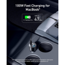 Anker Car Charger – 167.5W Triple‑Port Power, 100W USB‑C Fast Laptop Charging, 45W USB‑C Reliable Output, 22.5W USB‑A, Compact Design - 18 Months Warranty