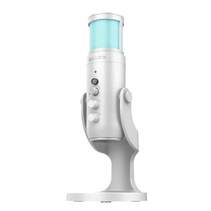 Sades OTUS Gaming Microphone - White