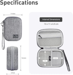 Gadget Organizer Case (Grey) & GL.iNet GL-MT3000 (Beryl AX) Pocket-Sized Wi-Fi 6 AX3000 Wireless Travel Gigabit Router
