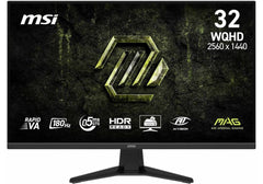 MSI MAG 325QF E18V – 32" Flat Rapid VA WQHD 2K Gaming Monitor, 180Hz, 0.5ms Response, HDR Ready, Adaptive‑Sync, HDMI 2.0b & DisplayPort 1.4a - 3 Year Warranty