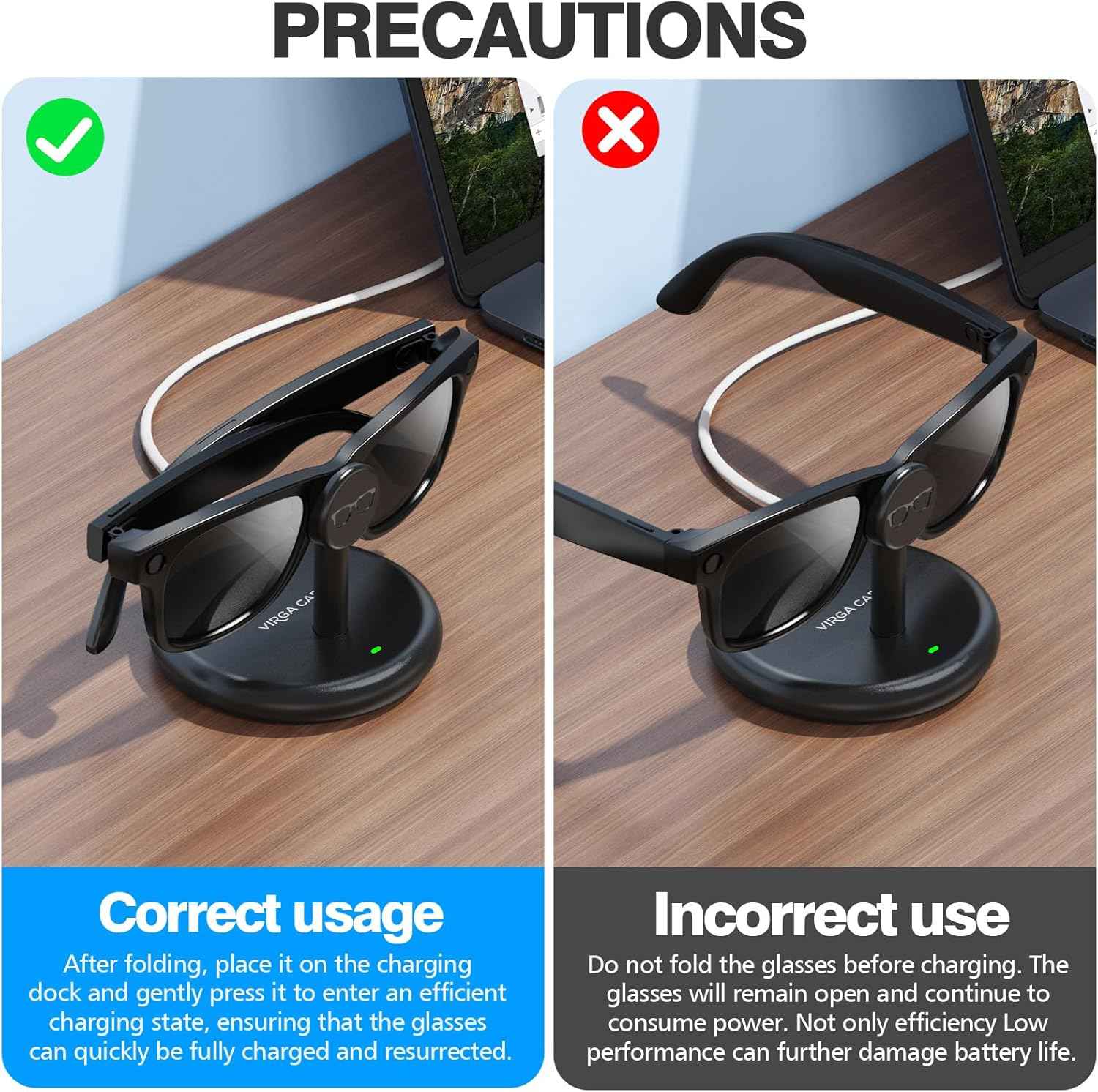 Meta Ray charger for device charging