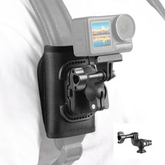 Backpack Mount Shoulder Strap Clip Holder 360° Bag Belt Adjust Quick Release Adapter for Insta360 X5 X4 Air Ace Pro 2 for DJI Osmo 360 Nano Action 6 5 Pro Pocket 3 for GoPro Max2 13 12 11 Accessories