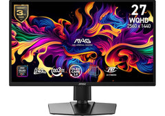 MSI MAG 272QP QD‑OLED X24 – 27" WQHD 2K Gaming Monitor, 240Hz, 0.03ms Response, HDR400, G‑SYNC/FreeSync, USB‑C 15W PD, Wide Color Gamut